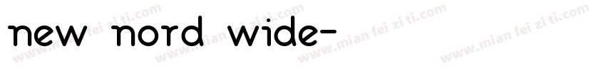 new nord wide字体转换